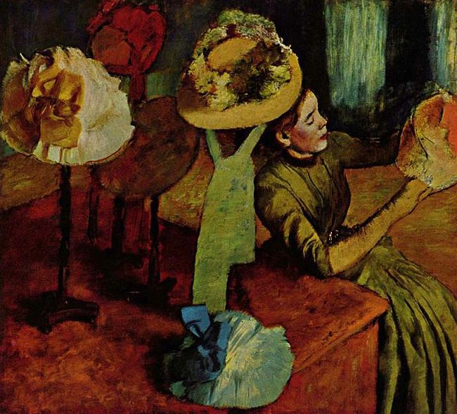 Edgar Degas Das Modewarengeschaft oil painting image